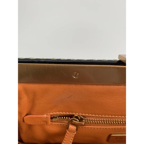 Prada Paglia Straw & Black cocco Lu Crocodile  Bag - Picture 10 of 12